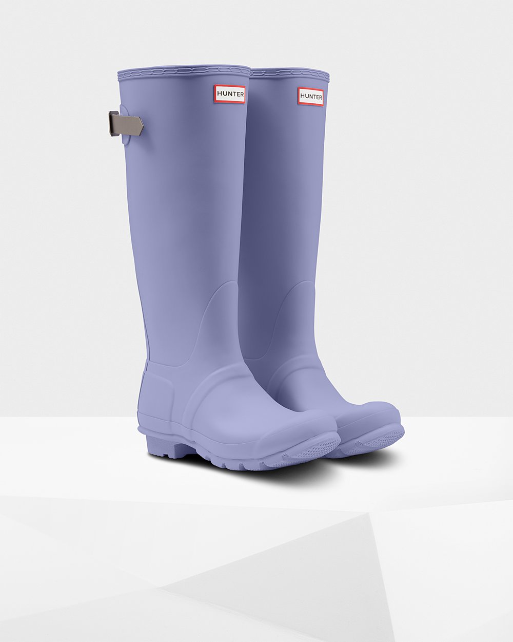 Galochas Altas Hunter Feminina Roxo - Original Back Adjustable - 20AZYEFWU